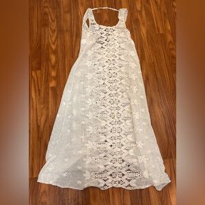 Jen's Pirate Booty Cream Lace Maxi Dress